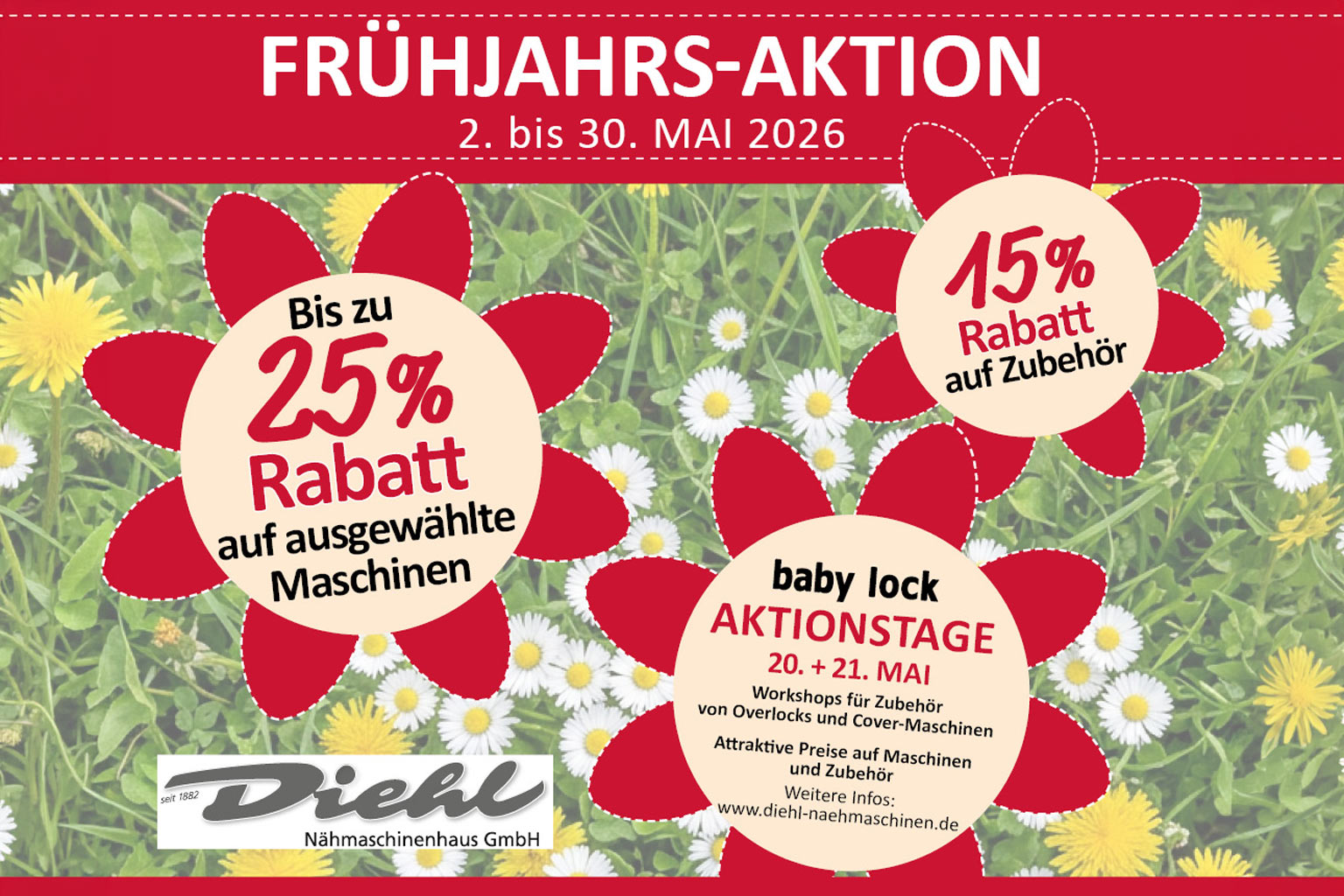 Frühjahrs-Aktion: Bis zu 25% Rabatt sichern!